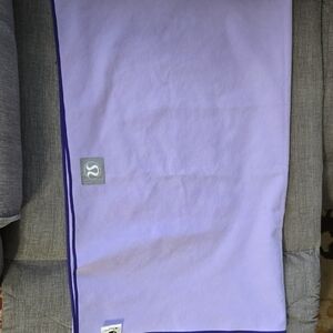 lululemon athletica Lavender Yoga Towel with Purple Trim